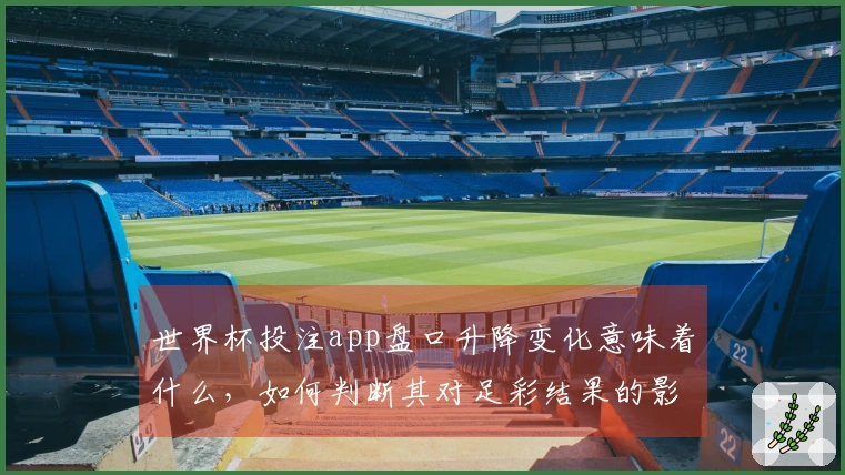 世界杯投注app盘口升降变化意味着什么，如何判断其对足彩结果的影响？